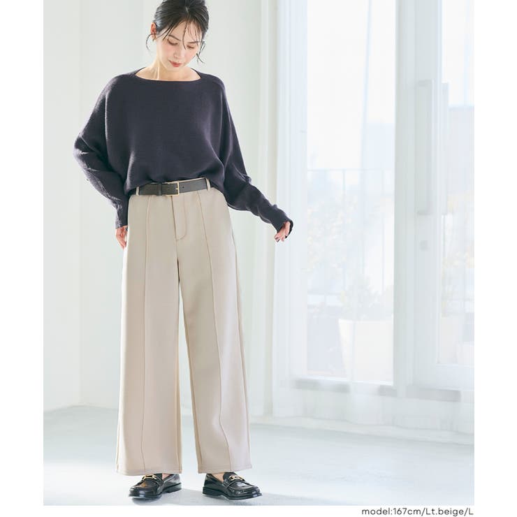 ソフトスウェットピンタックパンツ | coca | 詳細画像11 