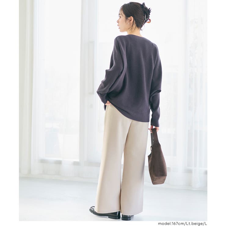 ソフトスウェットピンタックパンツ | coca | 詳細画像12 