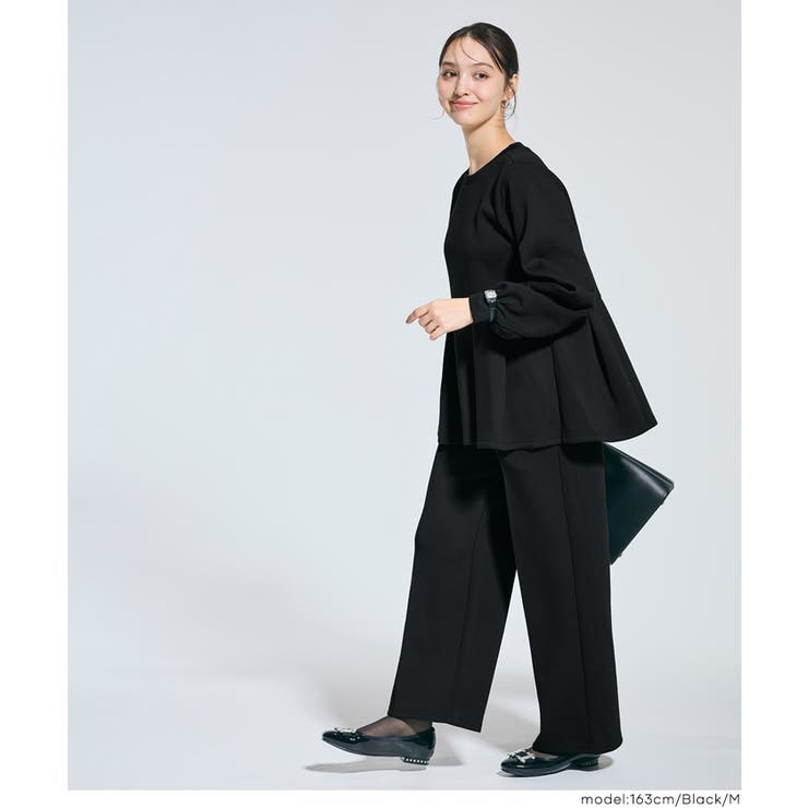 ソフトスウェットピンタックパンツ | coca | 詳細画像14 