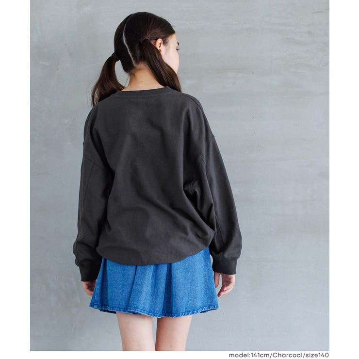 親子お揃いTースウェット ワッペンビッグシルエット キッズ | coca | 詳細画像4 
