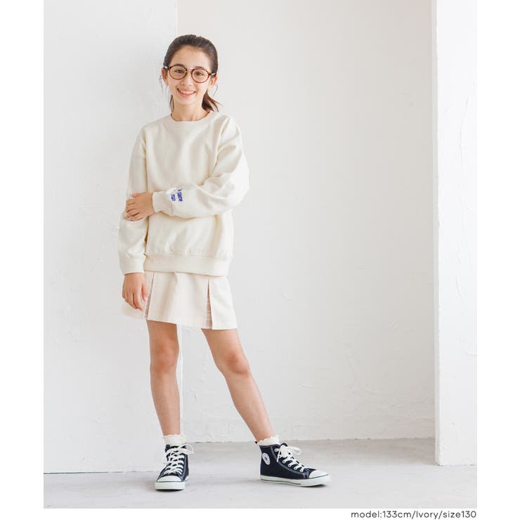 親子お揃いヘビーウェイト裏毛ロゴスウェット キッズ | coca | 詳細画像5