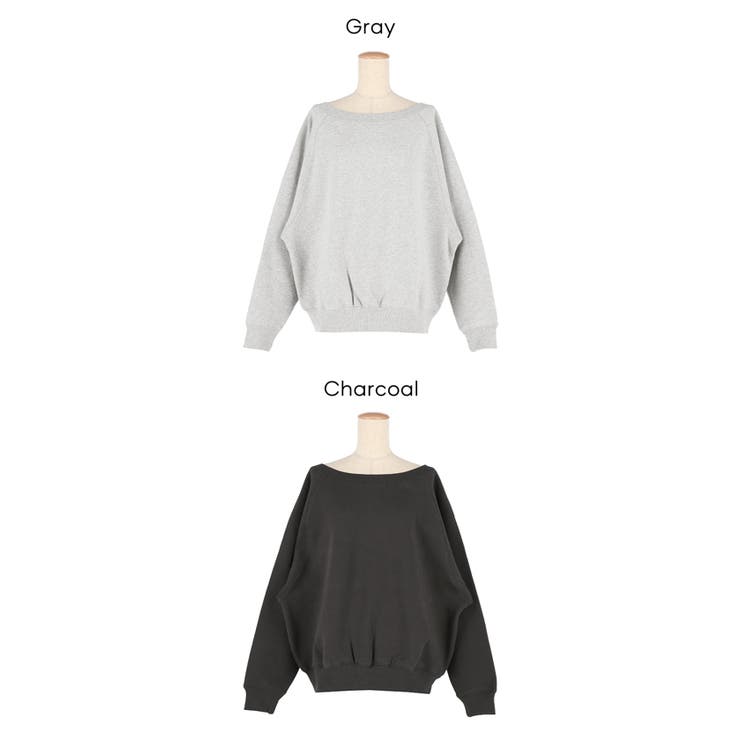 裏起毛オフショルダースウェット | coca | 詳細画像20 