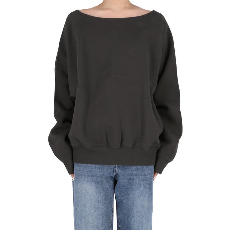 裏起毛オフショルダースウェット | coca | 詳細画像4 