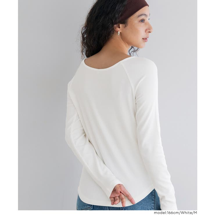 やわらかくてあったかい、微起毛ラウンドトップス | coca | 詳細画像11 