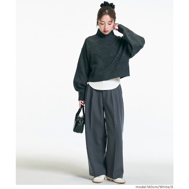 やわらかくてあったかい、微起毛ラウンドトップス | coca | 詳細画像13 