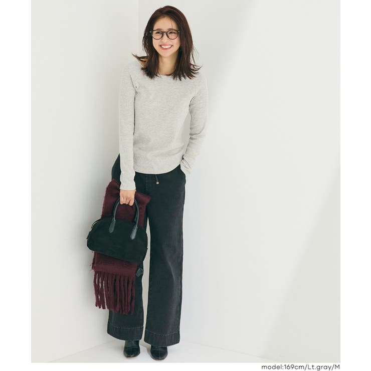 やわらかくてあったかい、微起毛ラウンドトップス | coca | 詳細画像16 