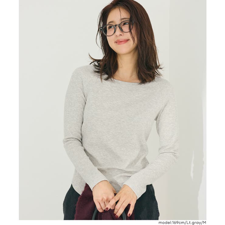 やわらかくてあったかい、微起毛ラウンドトップス | coca | 詳細画像17 