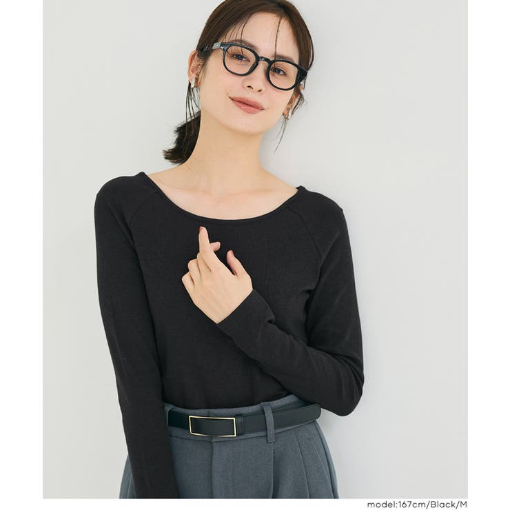 やわらかくてあったかい、微起毛ラウンドトップス | coca | 詳細画像21 