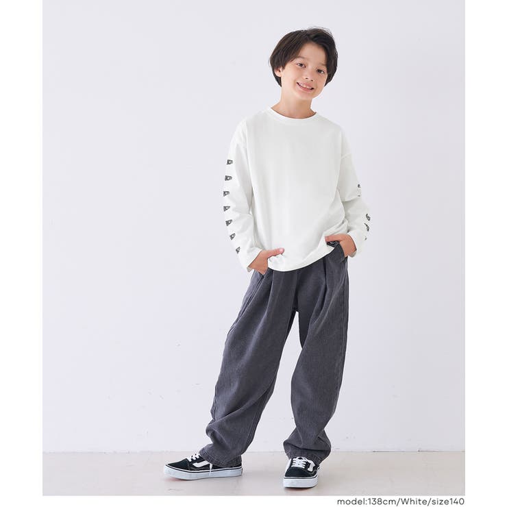 袖プリント長袖Tシャツ キッズ | coca | 詳細画像2 