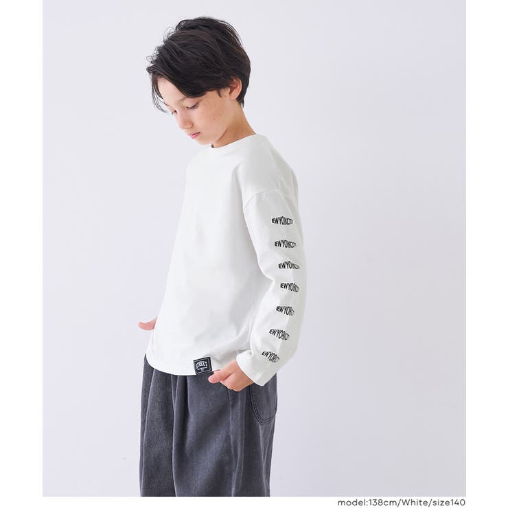 袖プリント長袖Tシャツ キッズ | coca | 詳細画像3 