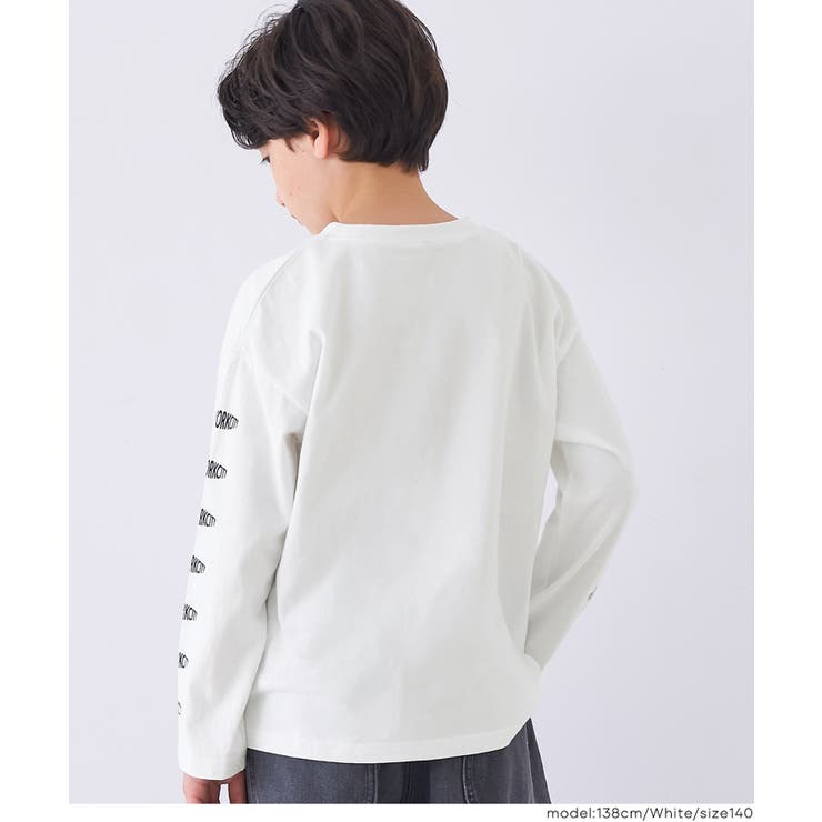 袖プリント長袖Tシャツ キッズ | coca | 詳細画像5 