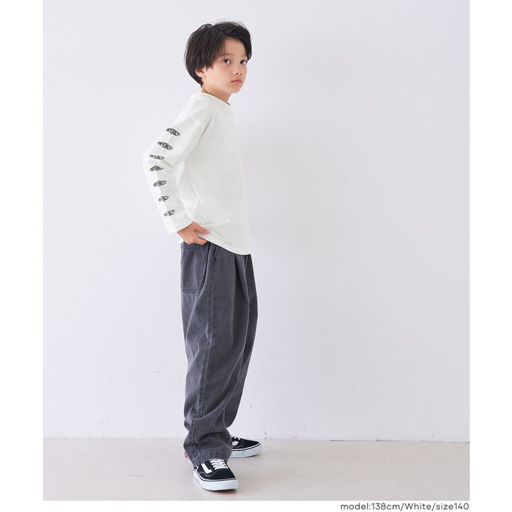 袖プリント長袖Tシャツ キッズ | coca | 詳細画像6 