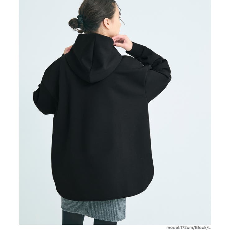 ラフさと上品さを両立。大人が着たいソフトスウェットリボンパーカー | coca | 詳細画像14 