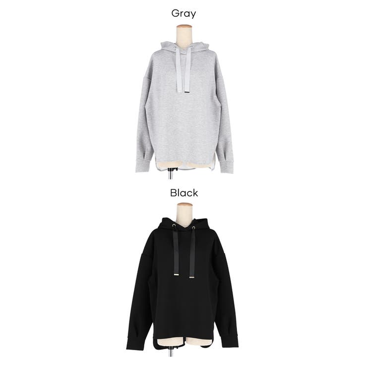 ラフさと上品さを両立。大人が着たいソフトスウェットリボンパーカー | coca | 詳細画像18 