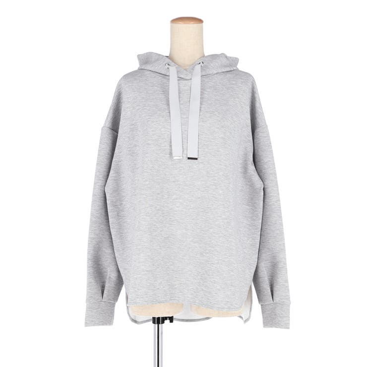 ラフさと上品さを両立。大人が着たいソフトスウェットリボンパーカー | coca | 詳細画像2 