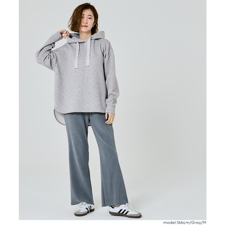 ラフさと上品さを両立。大人が着たいソフトスウェットリボンパーカー | coca | 詳細画像5 