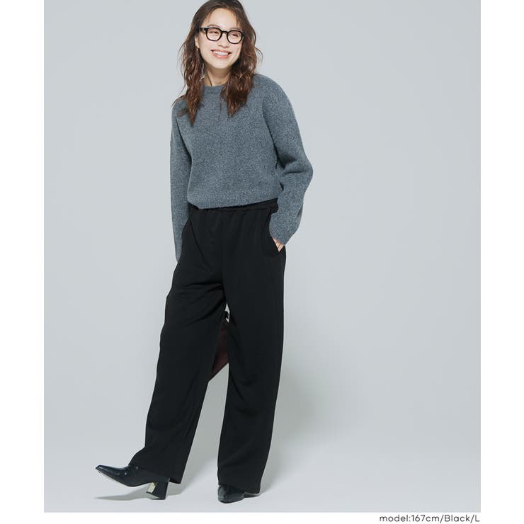 【DAILY WARM】裏起毛ソフトスウェットワイドパンツ | coca | 詳細画像11 