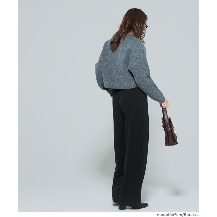 【DAILY WARM】裏起毛ソフトスウェットワイドパンツ | coca | 詳細画像12 