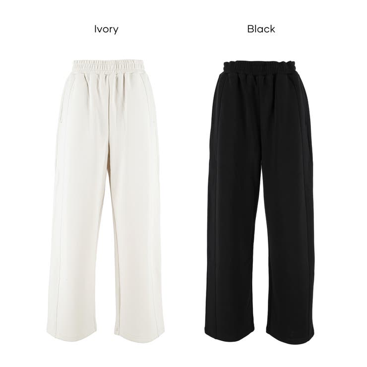 【DAILY WARM】裏起毛ソフトスウェットワイドパンツ | coca | 詳細画像19 