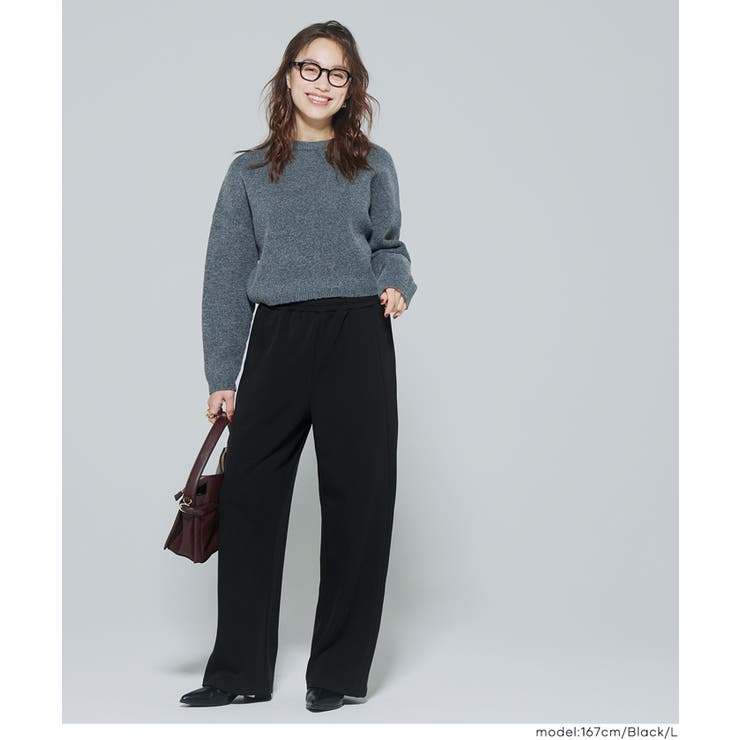 【DAILY WARM】裏起毛ソフトスウェットワイドパンツ | coca | 詳細画像7 