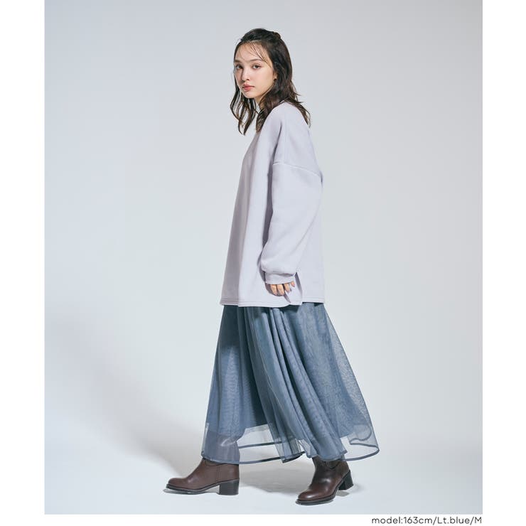 ゆるっと着られて体型カバー叶う、裏起毛ビッグシルエットスウェット | coca | 詳細画像18 