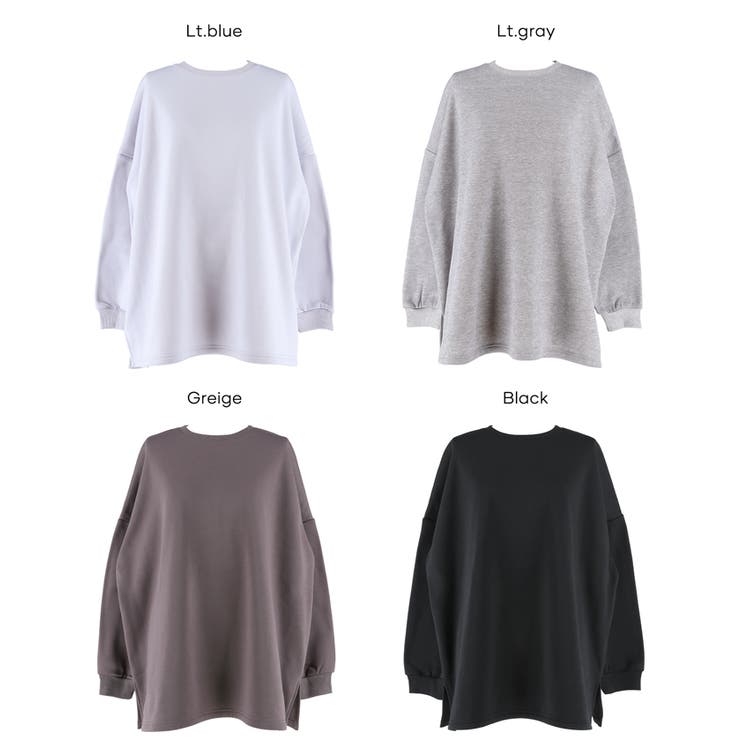 ゆるっと着られて体型カバー叶う、裏起毛ビッグシルエットスウェット | coca | 詳細画像20 