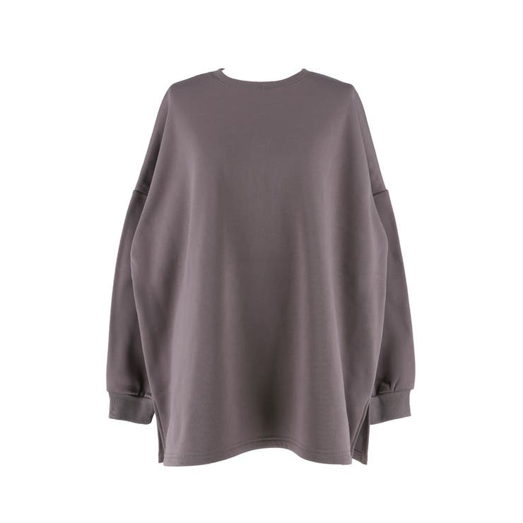 ゆるっと着られて体型カバー叶う、裏起毛ビッグシルエットスウェット | coca | 詳細画像4 