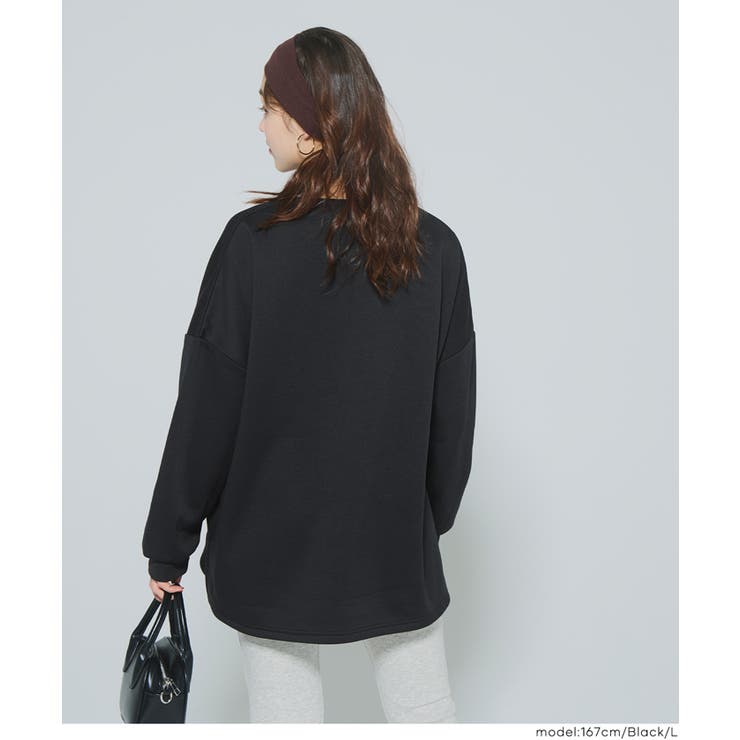 ゆるっと着られて体型カバー叶う、裏起毛ビッグシルエットスウェット | coca | 詳細画像8 