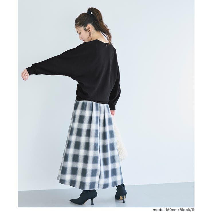 【速乾/イージーケア】ゆったり美シルエット。エンボスドルマントップス | coca | 詳細画像11 