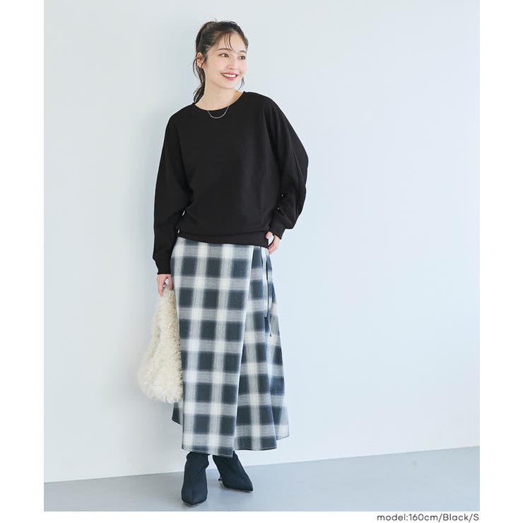 【速乾/イージーケア】ゆったり美シルエット。エンボスドルマントップス | coca | 詳細画像9 