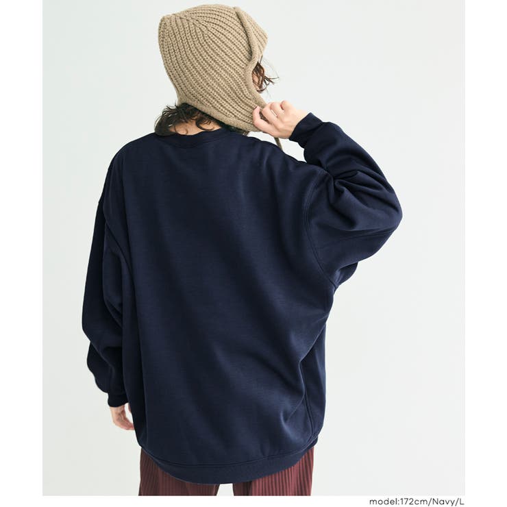 ふんわり軽やか、暖かさとこなれ感のある裏起毛プリントスウェット | coca | 詳細画像11 