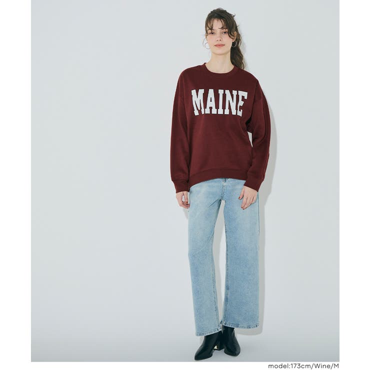 ふんわり軽やか、暖かさとこなれ感のある裏起毛プリントスウェット | coca | 詳細画像13 