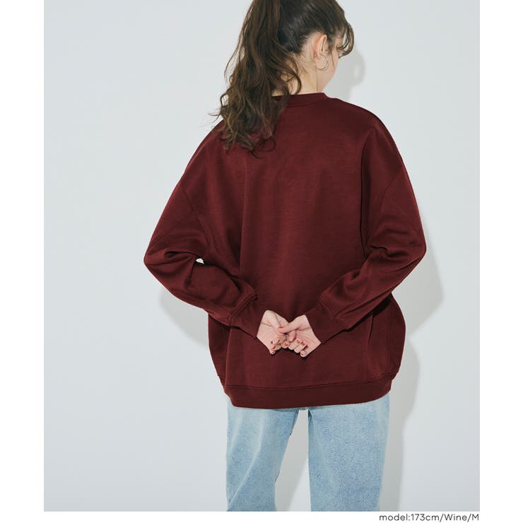 ふんわり軽やか、暖かさとこなれ感のある裏起毛プリントスウェット | coca | 詳細画像15 