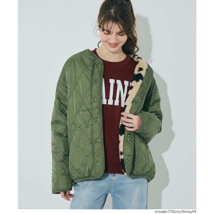 ［Wine］ | ふんわり軽やか、暖かさとこなれ感のある裏起毛プリントスウェット | coca