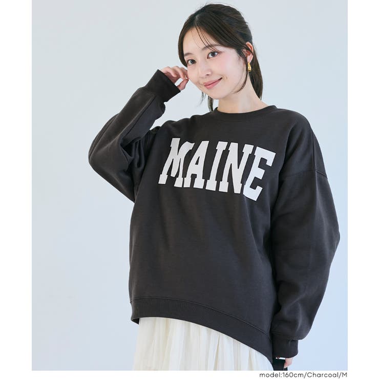 ふんわり軽やか、暖かさとこなれ感のある裏起毛プリントスウェット | coca | 詳細画像16 