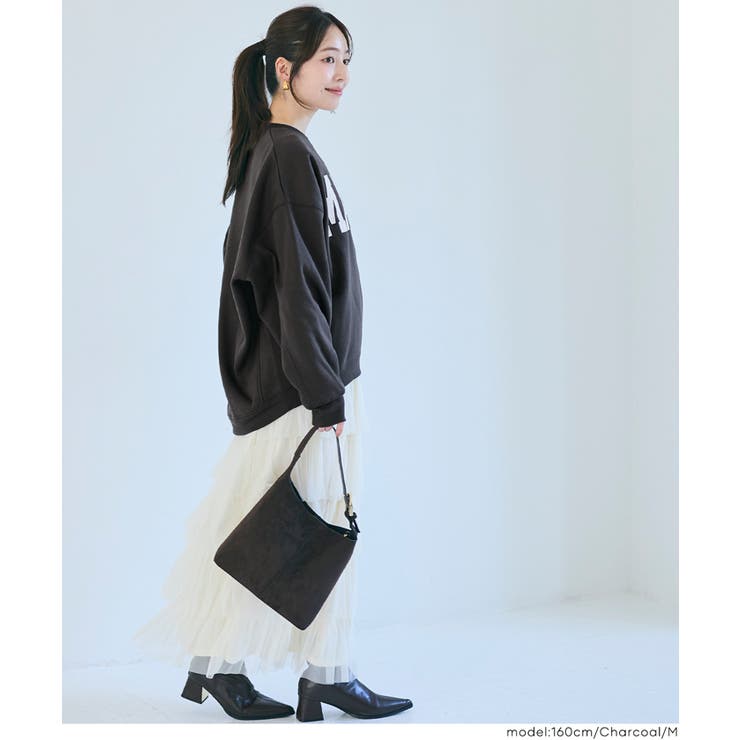 ふんわり軽やか、暖かさとこなれ感のある裏起毛プリントスウェット | coca | 詳細画像17 