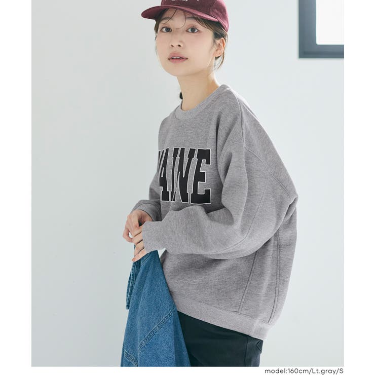 ふんわり軽やか、暖かさとこなれ感のある裏起毛プリントスウェット | coca | 詳細画像7 