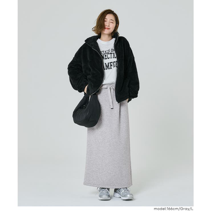 ソフトスウェットIラインスカート | coca | 詳細画像11 