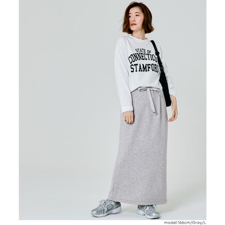 ソフトスウェットIラインスカート | coca | 詳細画像8 