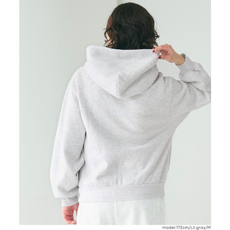 今っぽくこなれる、抜け感シルエット。裏起毛オーバーサイズフーディー | coca | 詳細画像11 