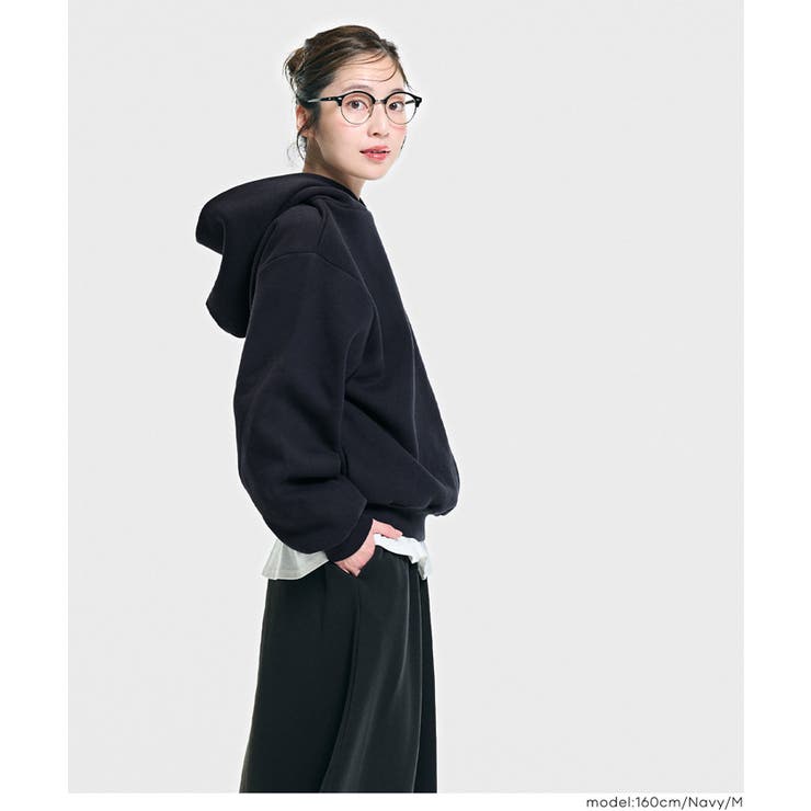 今っぽくこなれる、抜け感シルエット。裏起毛オーバーサイズフーディー | coca | 詳細画像13 