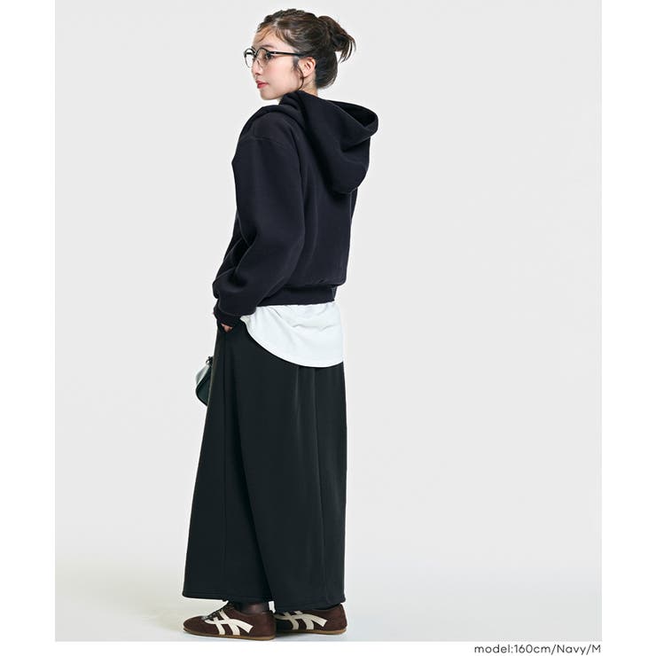 今っぽくこなれる、抜け感シルエット。裏起毛オーバーサイズフーディー | coca | 詳細画像14 