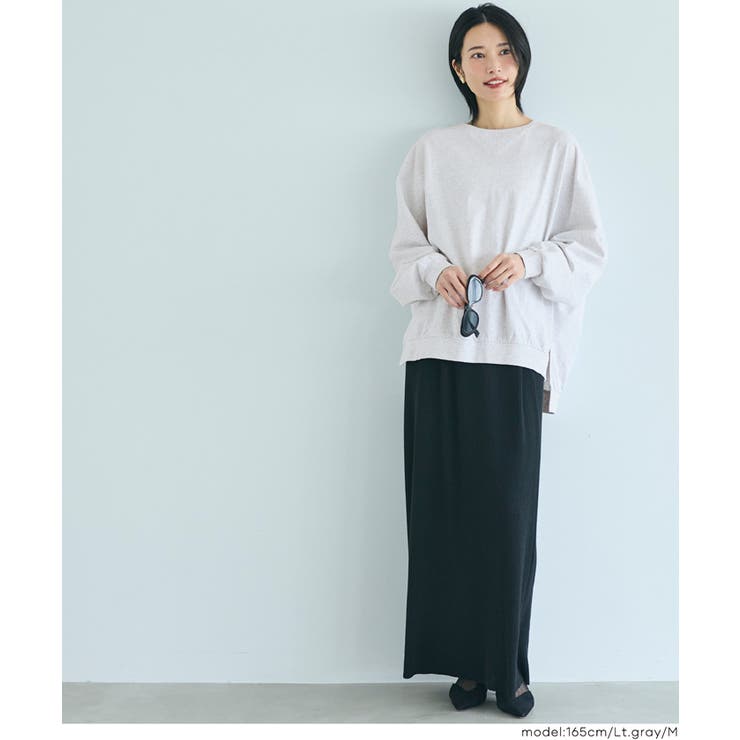 TースウェットビッグシルエットロングTシャツ レディース | coca | 詳細画像11 