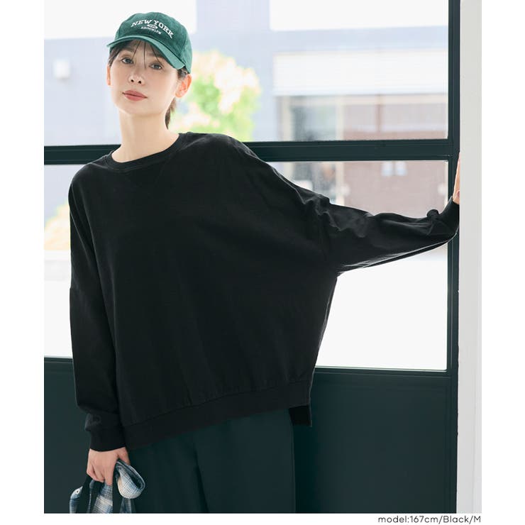 TースウェットビッグシルエットロングTシャツ レディース | coca | 詳細画像14 