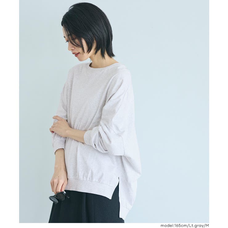 TースウェットビッグシルエットロングTシャツ レディース | coca | 詳細画像10 