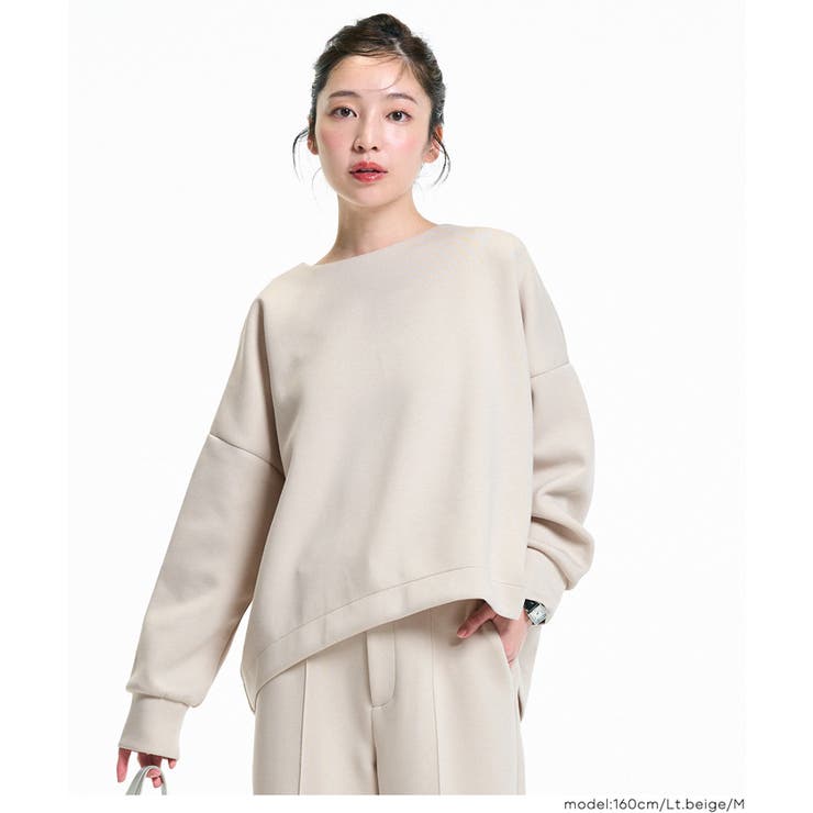 ソフトスウェットバックジップトップス | coca | 詳細画像8 