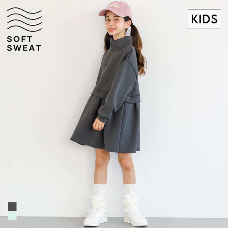 ソフトスウェットドッキングワンピース | coca | 詳細画像1 