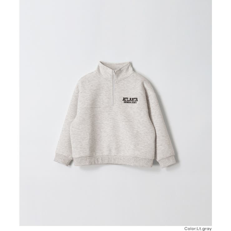 ソフトスウェットハーフジップトップス | coca | 詳細画像14