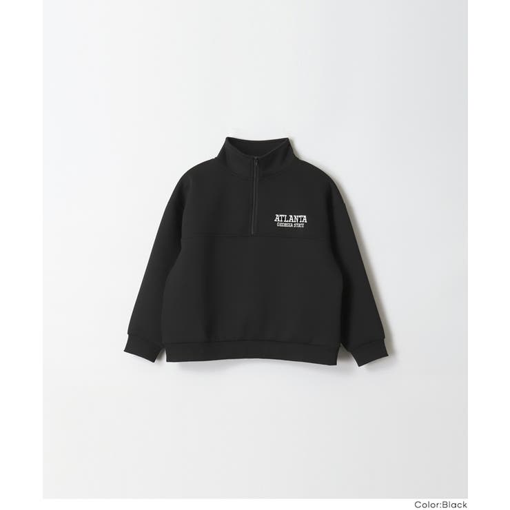 ソフトスウェットハーフジップトップス | coca | 詳細画像15