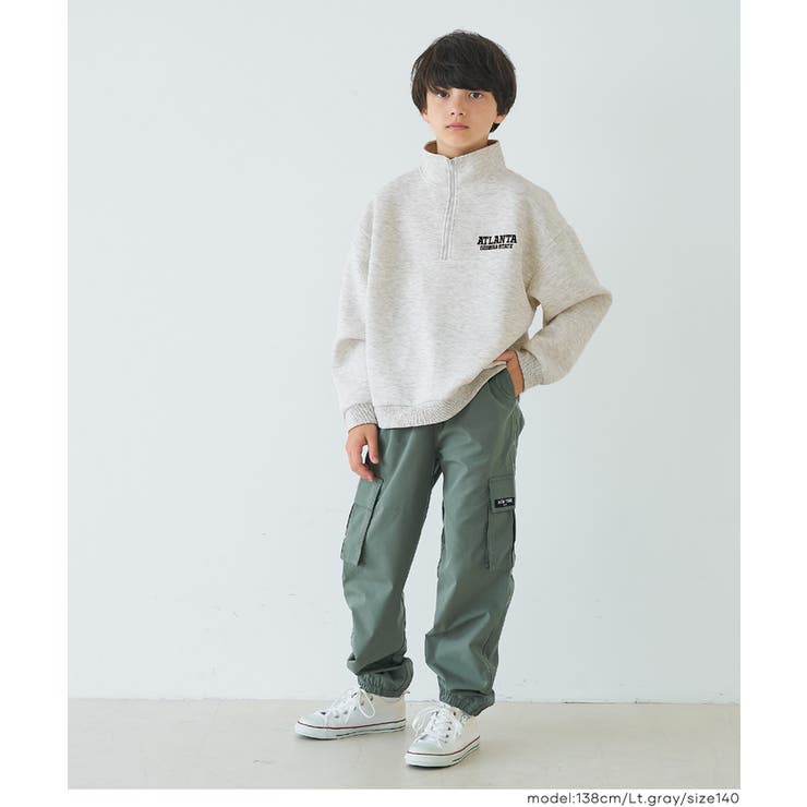 ソフトスウェットハーフジップトップス | coca | 詳細画像3